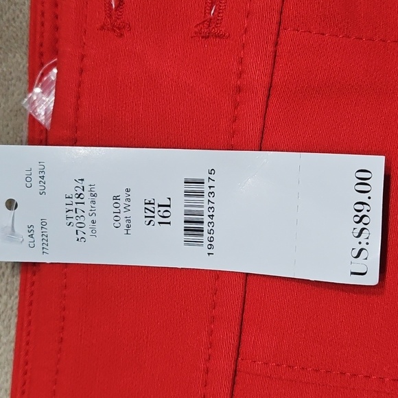 White Housr Black Market - NWT - Jolie Straight - Color Heat Wave 16L - Picture 5 of 12